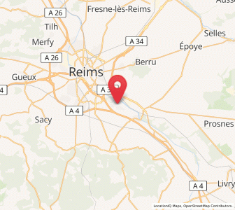 Map of Taissy, Grand Est
