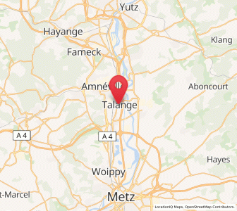 Map of Talange, Grand Est