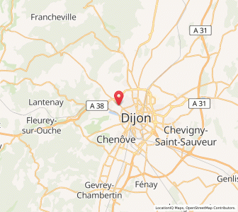 Map of Talant, Bourgogne-Franche-Comté