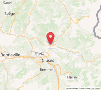 Map of Taninges, Auvergne-Rhône-Alpes