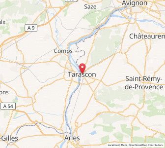 Map of Tarascon, Provence-Alpes-Côte d'Azur