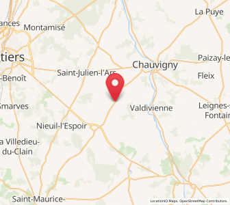 Map of Tercé, Nouvelle-Aquitaine