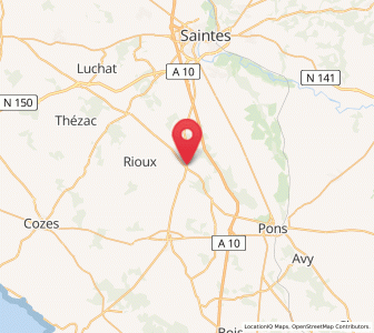 Map of Tesson, Nouvelle-Aquitaine