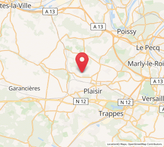 Map of Thiverval-Grignon, Île-de-France