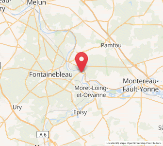 Map of Thomery, Île-de-France