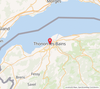 Map of Thonon-les-Bains, Auvergne-Rhône-Alpes