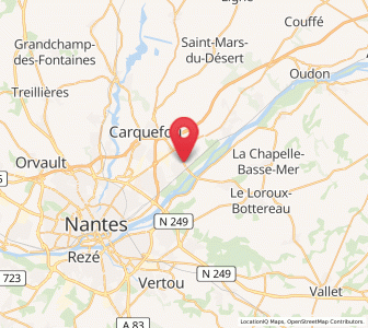 Map of Thouaré-sur-Loire, Pays de la Loire