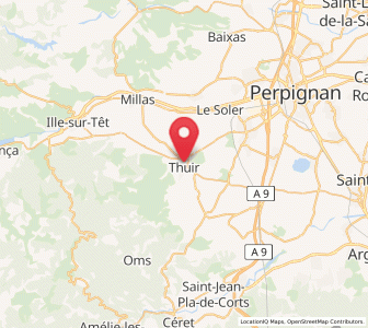 Map of Thuir, Occitanie