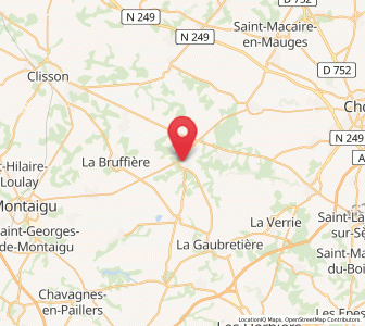 Map of Tiffauges, Pays de la Loire