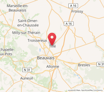 Map of Tillé, Hauts-de-France