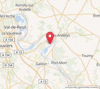 Map of Tosny, Normandy