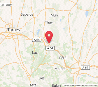 Map of Tournay, Occitanie