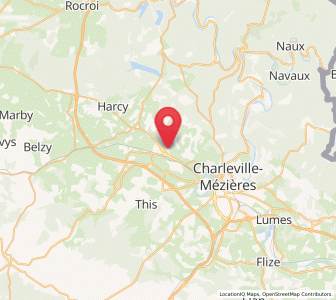 Map of Tournes, Grand Est