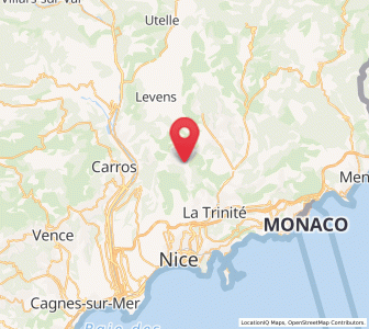 Map of Tourrette-Levens, Provence-Alpes-Côte d'Azur