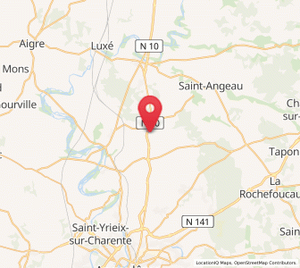 Map of Tourriers, Nouvelle-Aquitaine