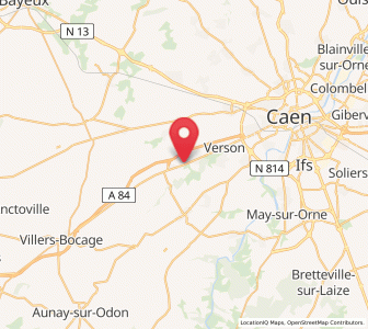 Map of Tourville-sur-Odon, Normandy