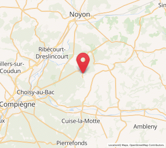 Map of Tracy-le-Mont, Hauts-de-France