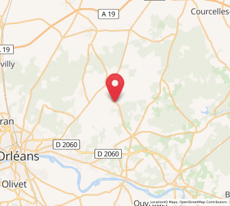 Map of Traînou, Centre
