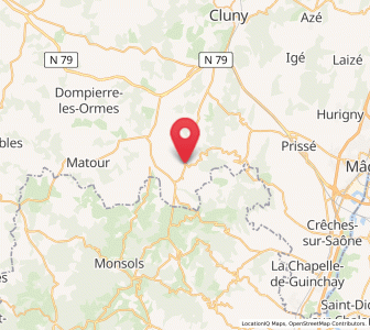 Map of Tramayes, Bourgogne-Franche-Comté