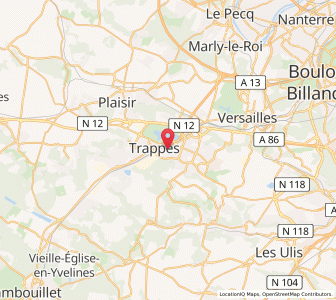 Map of Trappes, Île-de-France
