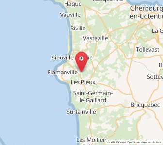 Map of Tréauville, Normandy