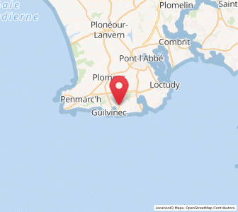 Map of Treffiagat, Brittany
