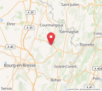 Map of Treffort-Cuisiat, Auvergne-Rhône-Alpes