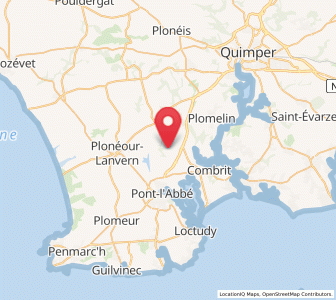 Map of Tréméoc, Brittany