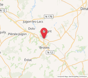 Map of Trémeur, Brittany