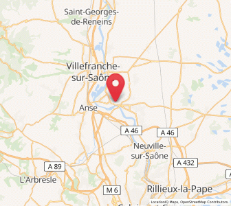 Map of Trévoux, Auvergne-Rhône-Alpes