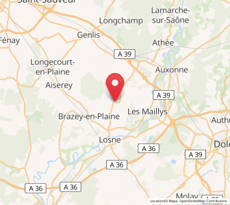 Map of Trouhans, Bourgogne-Franche-Comté