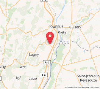 Map of Uchizy, Bourgogne-Franche-Comté