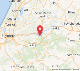 Map of Urt, Nouvelle-Aquitaine