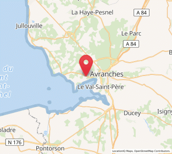 Map of Vains, Normandy