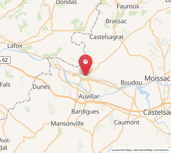 Map of Valence, Occitanie