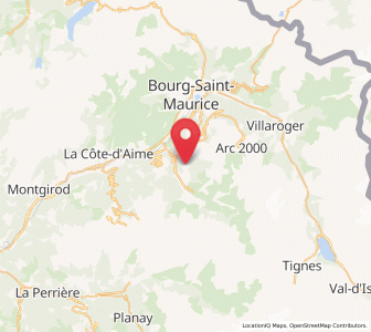 Map of Vallandry, Auvergne-Rhône-Alpes