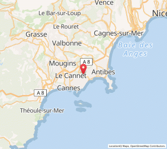 Map of Vallauris, Provence-Alpes-Côte d'Azur