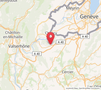 Map of Valleiry, Auvergne-Rhône-Alpes