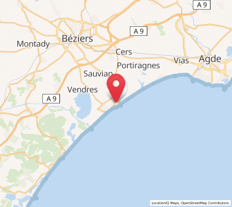 Map of Valras-Plage, Occitanie