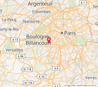 Map of Vanves, Île-de-France