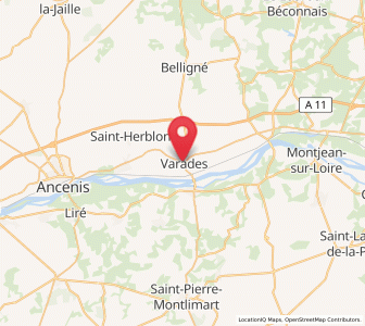 Map of Varades, Pays de la Loire