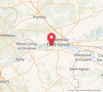 Map of Varennes-sur-Seine, Île-de-France