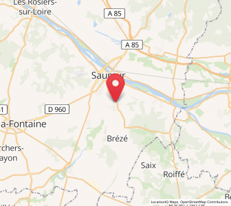 Map of Varrains, Pays de la Loire