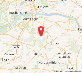 Map of Vauchrétien, Pays de la Loire