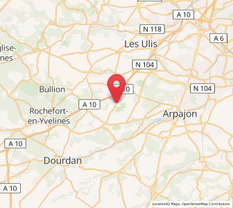 Map of Vaugrigneuse, Île-de-France