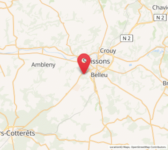 Map of Vauxbuin, Hauts-de-France