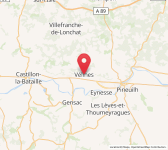 Map of Vélines, Nouvelle-Aquitaine