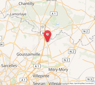 Map of Vémars, Île-de-France