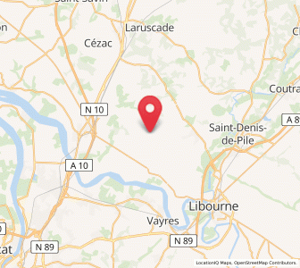 Map of Vérac, Nouvelle-Aquitaine