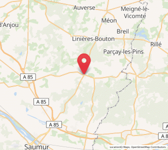 Map of Vernantes, Pays de la Loire